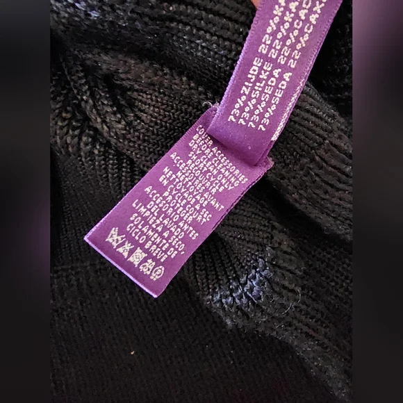 Ralph Lauren Purple Label Women’s M Sweater Silk Cashmere Turtleneck Buttons - Picture 7 of 9